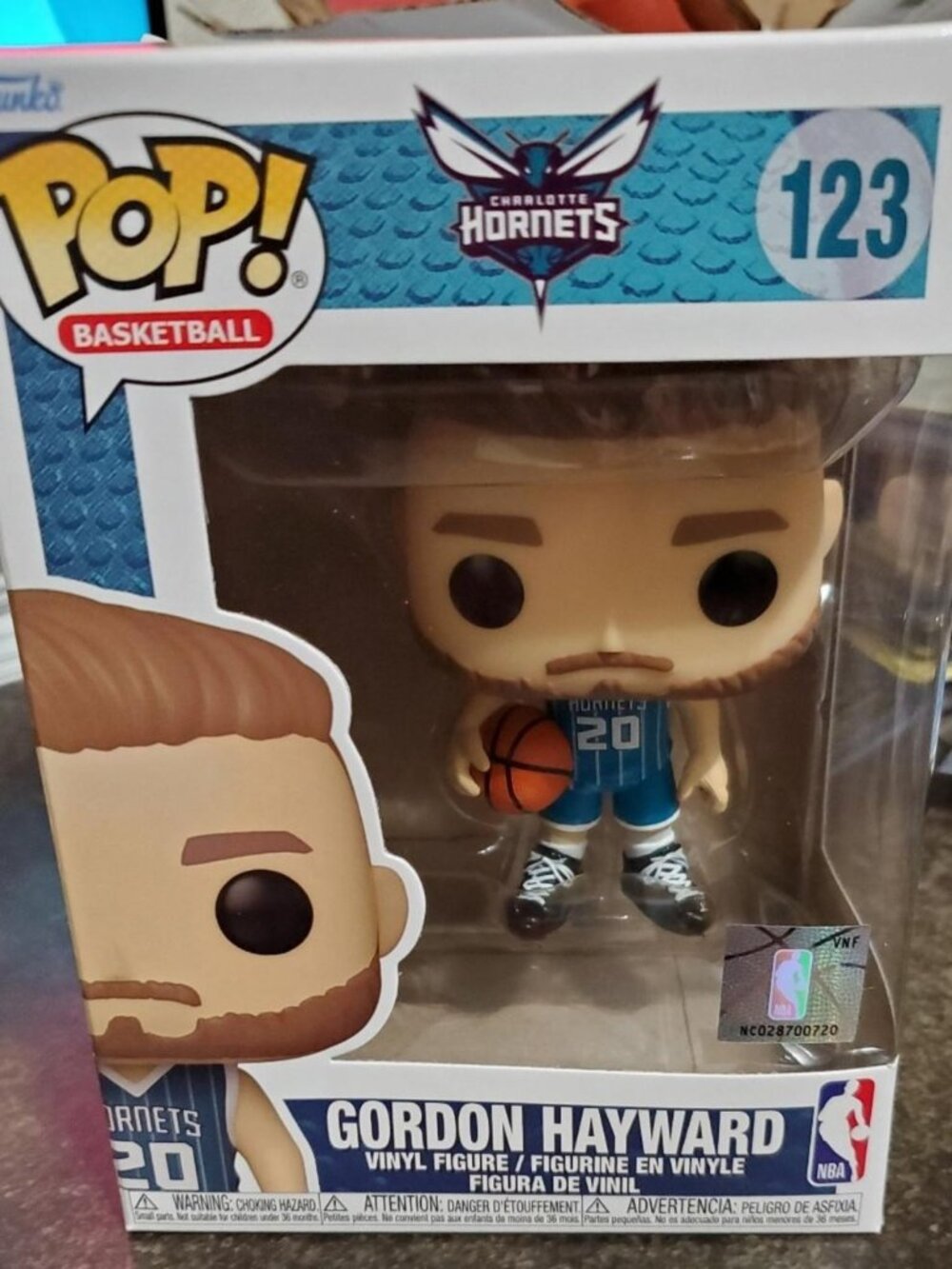 Funko Pop GORDON HAYWARD TEAL JERSEY HORNETS Vinyl Figure